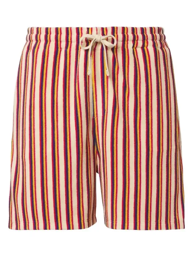 Striped terry shorts Striped terry shorts