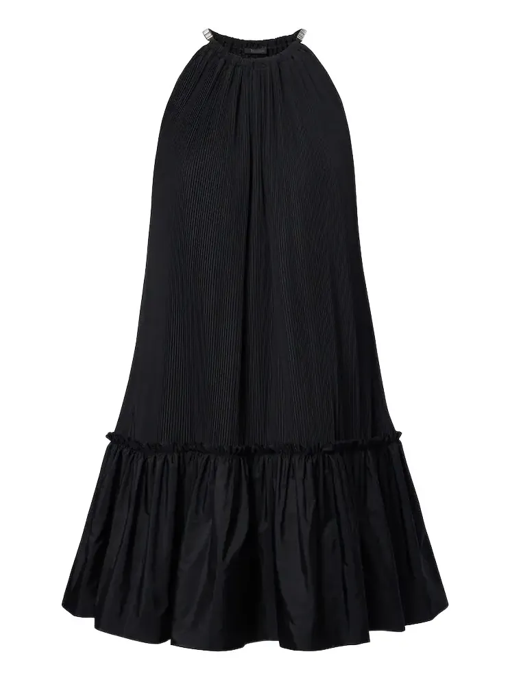 Embellished halterneck minidress