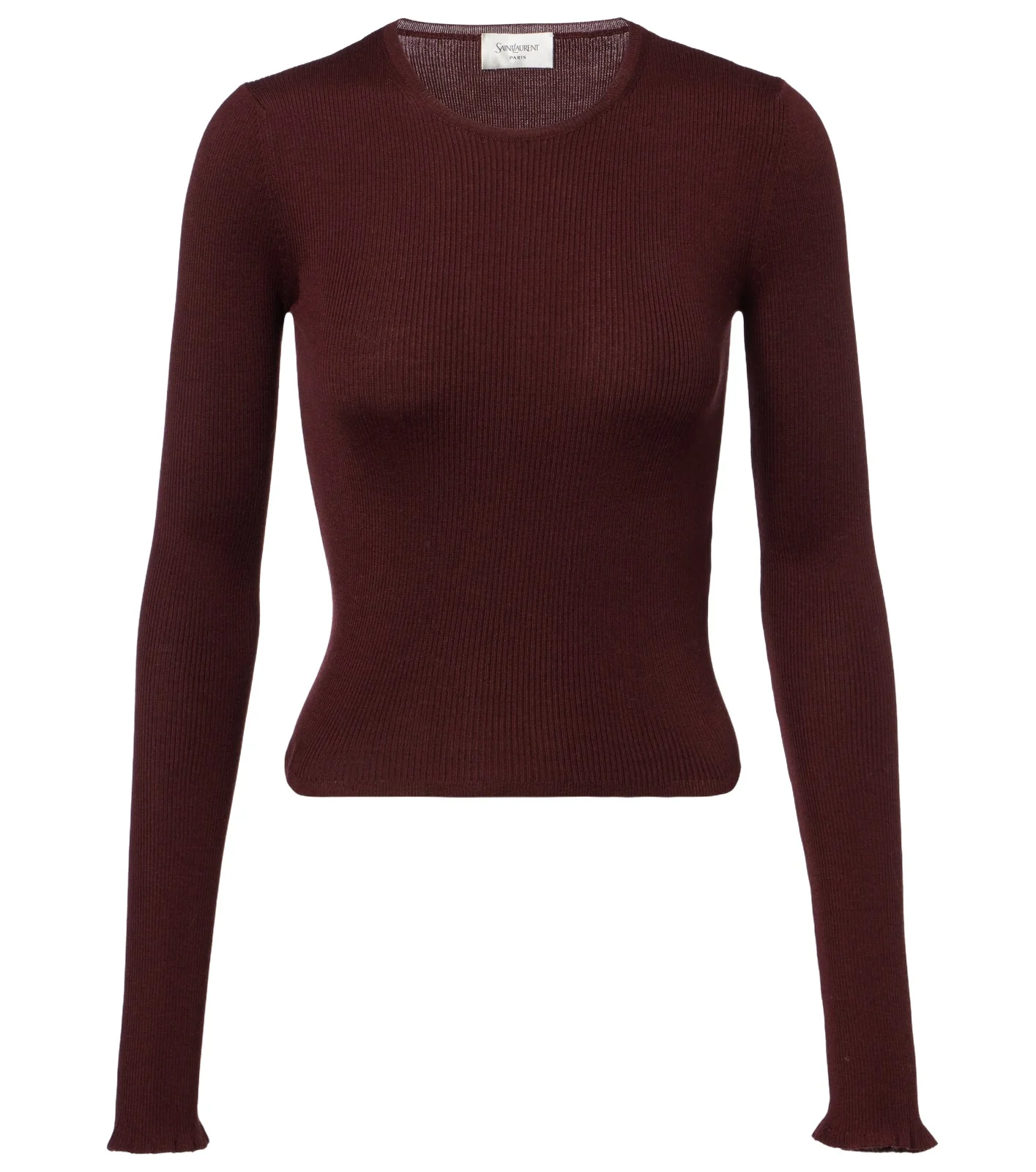 Ribbed-knit wool, cashmere, and silk top Ribbed-knit wool, cashmere, and silk top