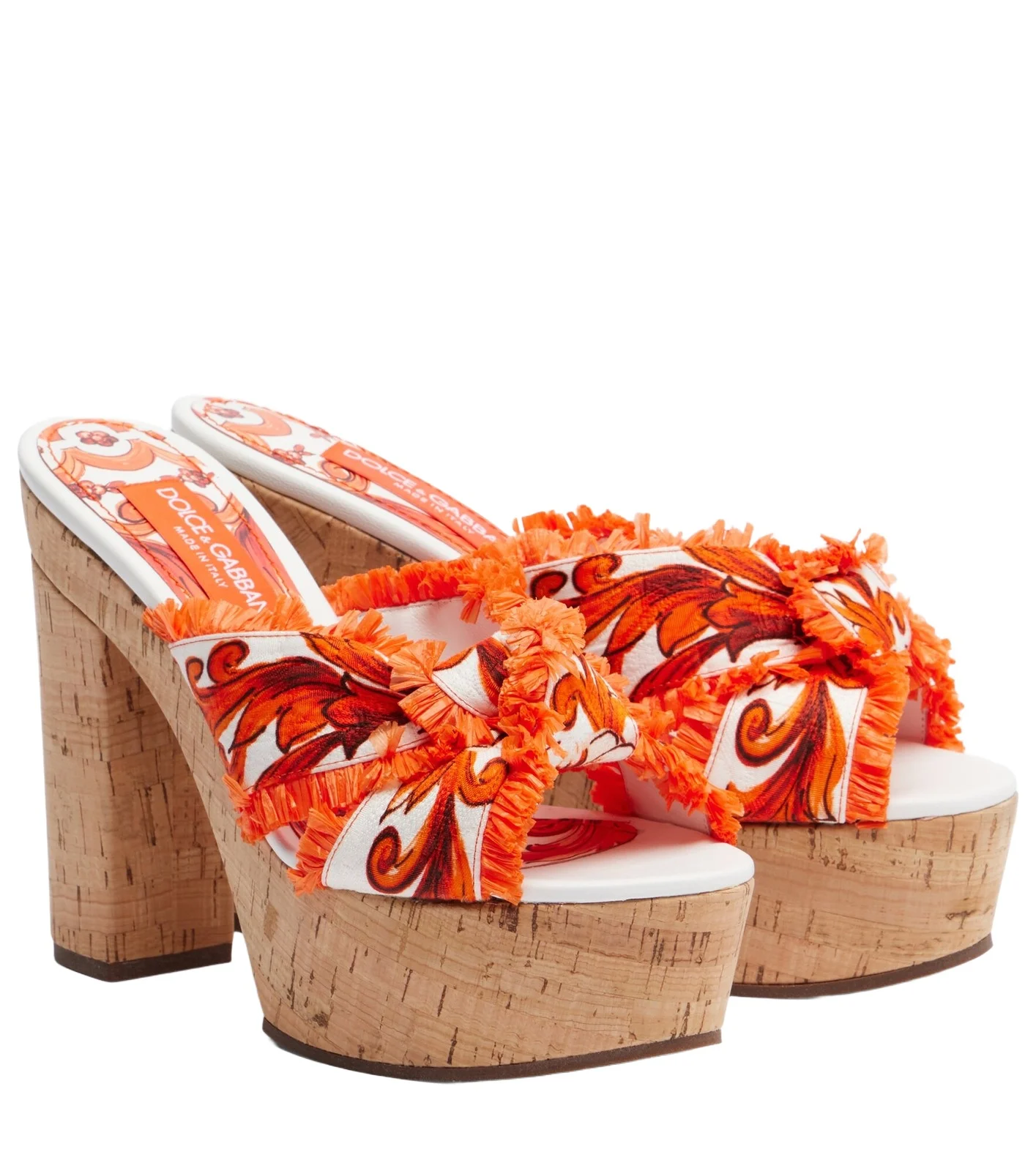 Dolce & Gabbana Majolica brocade platform sandals