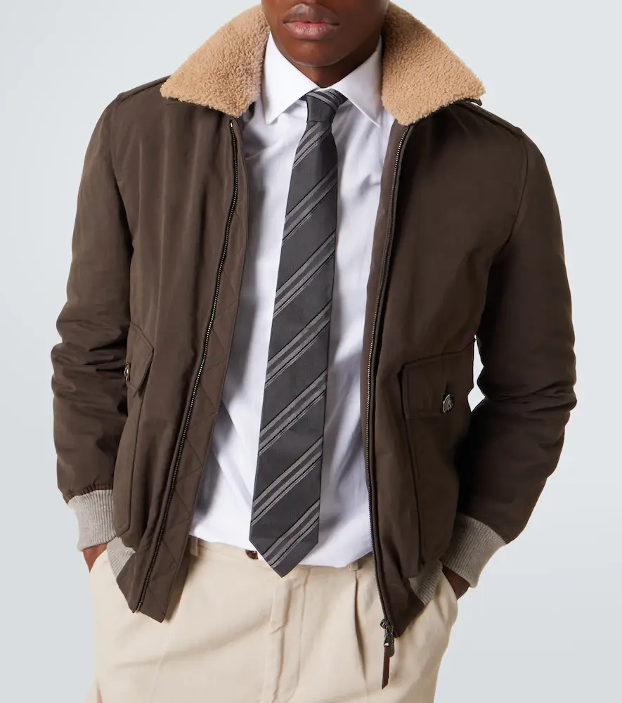 Brunello Cucinelli Striped silk tie | Thumbnail 2 Brunello Cucinelli Striped silk tie | Thumbnail 2