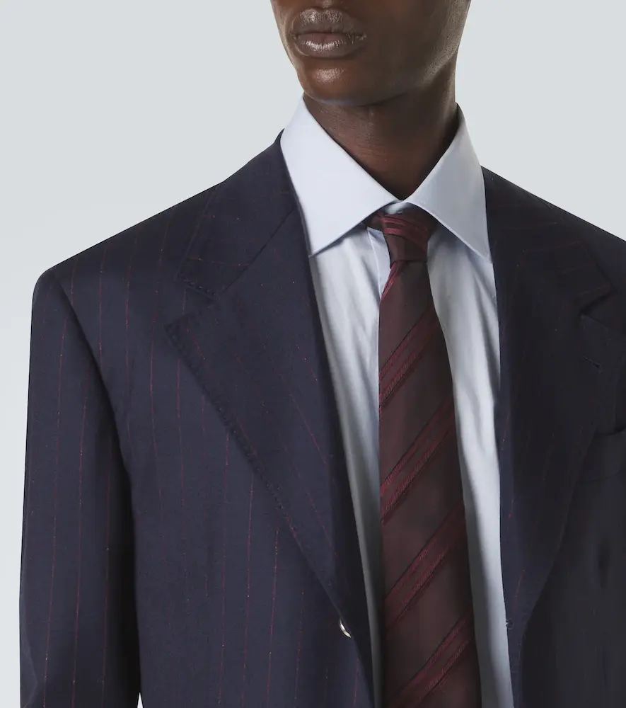 Brunello Cucinelli Striped silk tie | Thumbnail 2