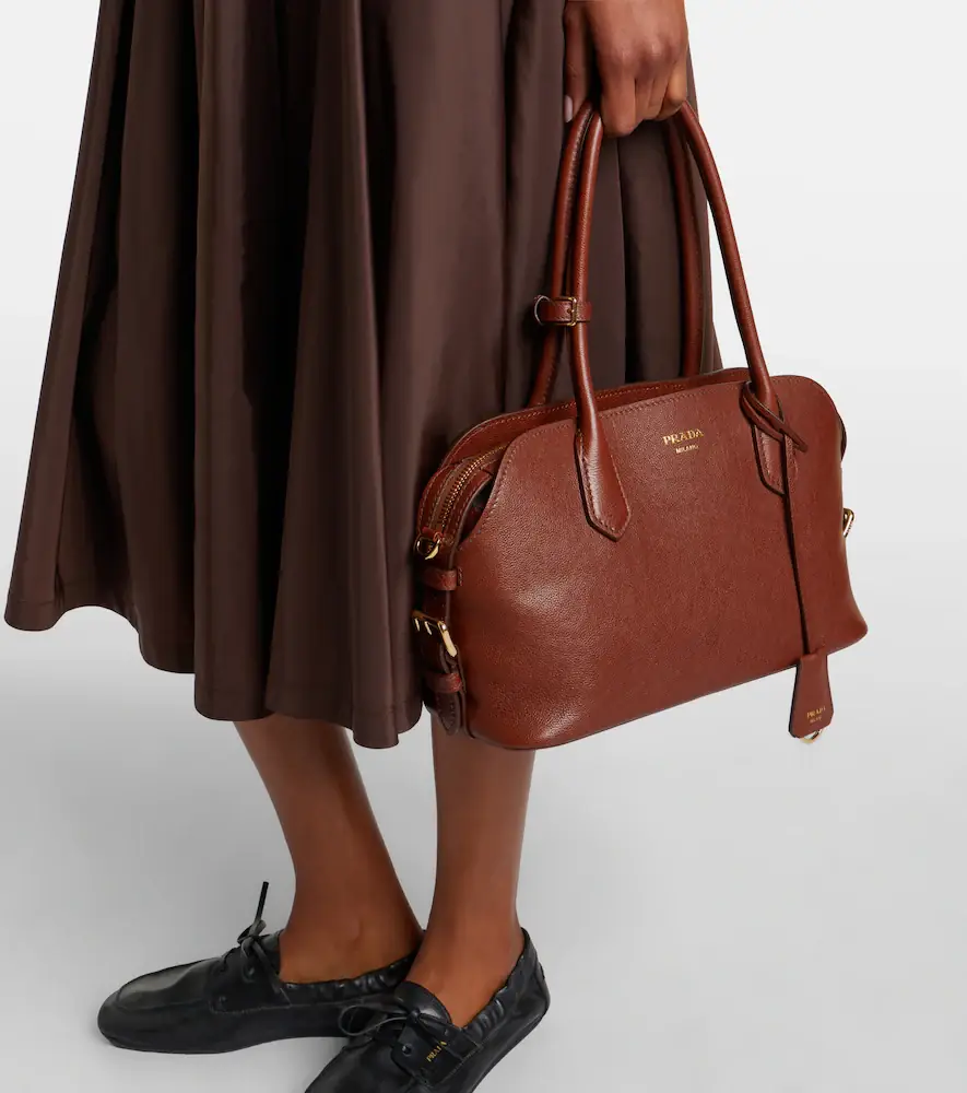 Prada Signet Medium leather bowling bag | Thumbnail 6