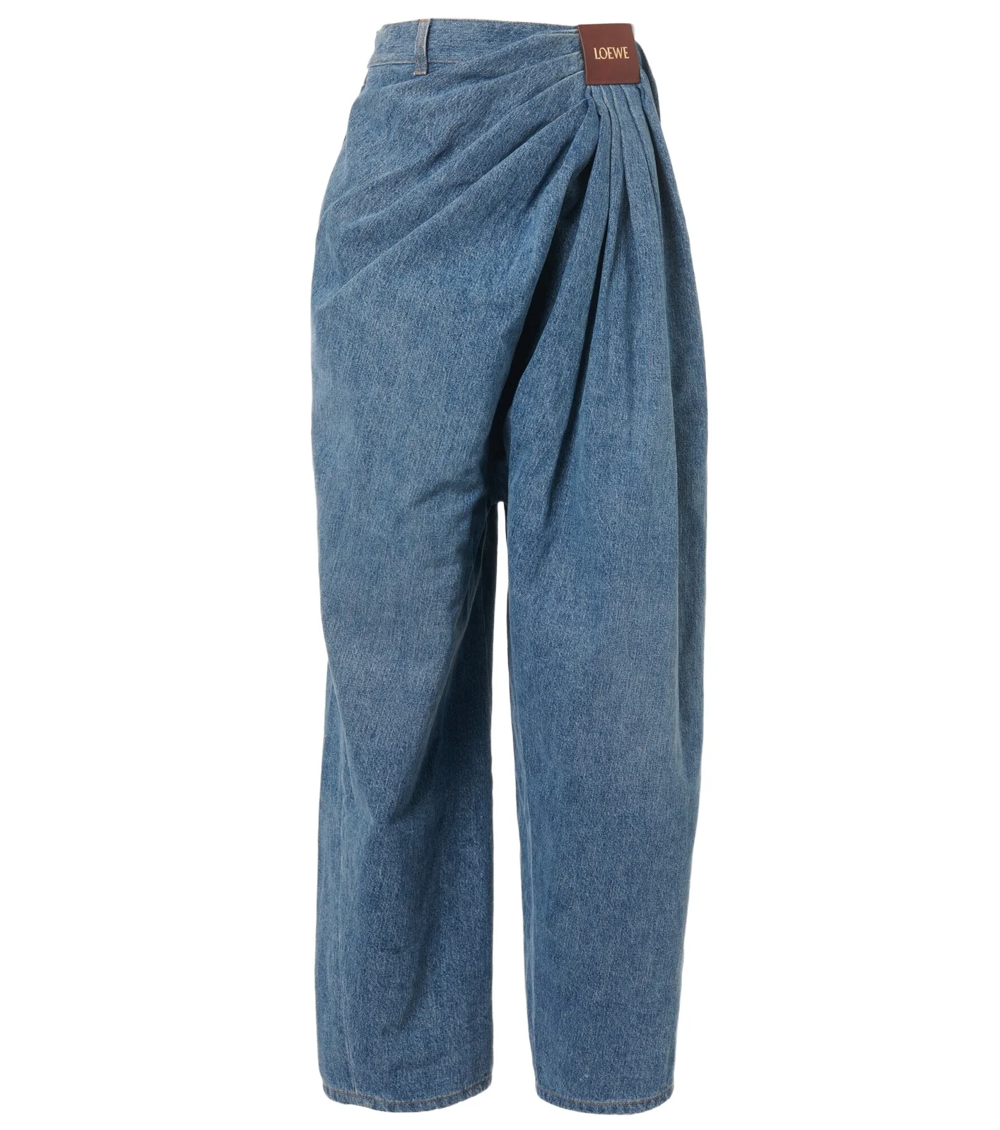 Draped wide-leg jeans Draped wide-leg jeans