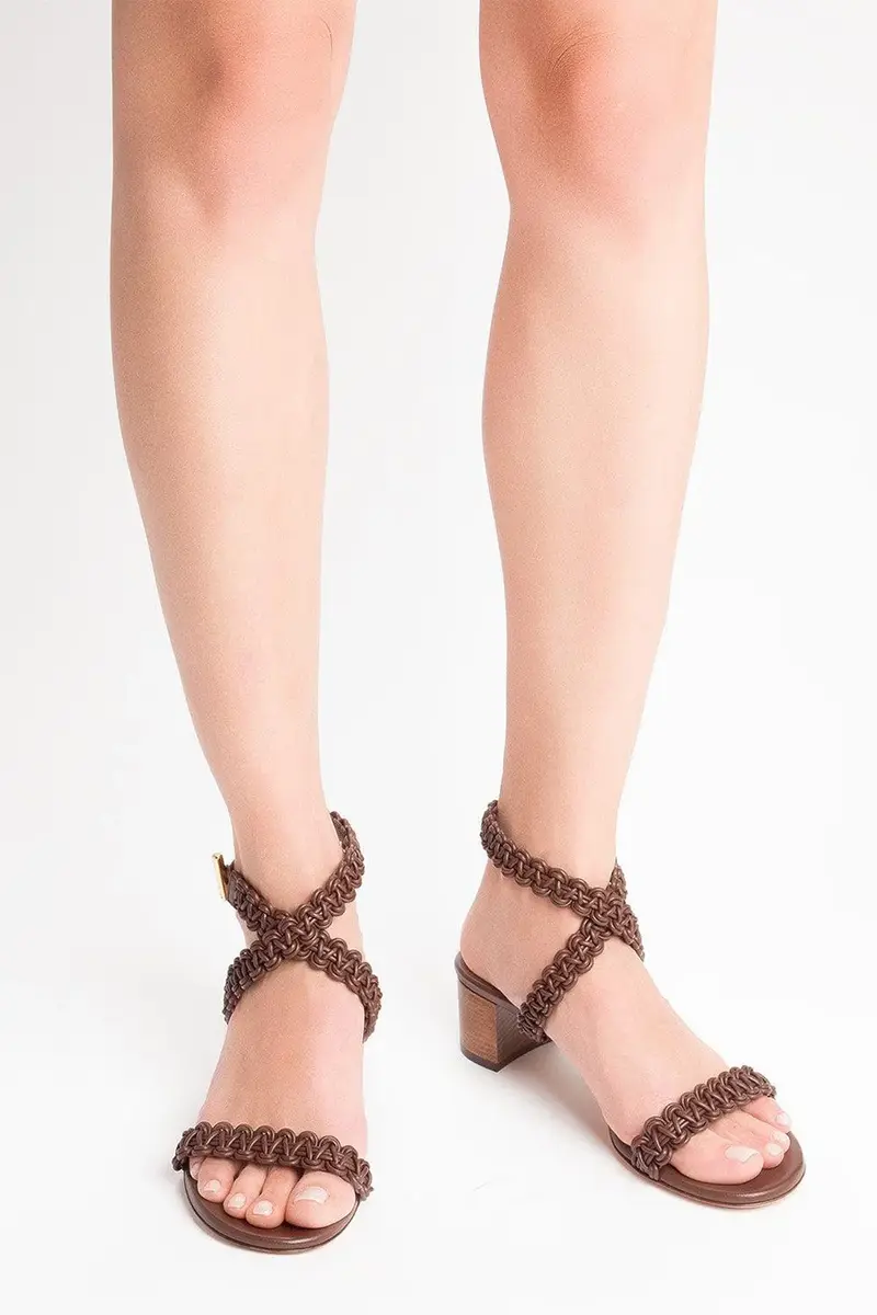 Gianvito Rossi Block Heel Sandal 45 - Sedona | Thumbnail 3