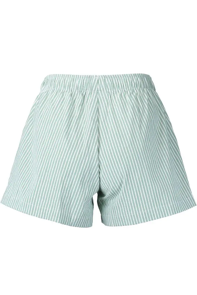 The Lady & The Sailor x Marissa Collections Flutter Short - Green White | Thumbnail 6