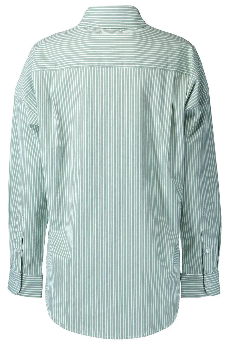 The Lady & The Sailor x Marissa Collections Sunday Shirt - Green White | Thumbnail 6