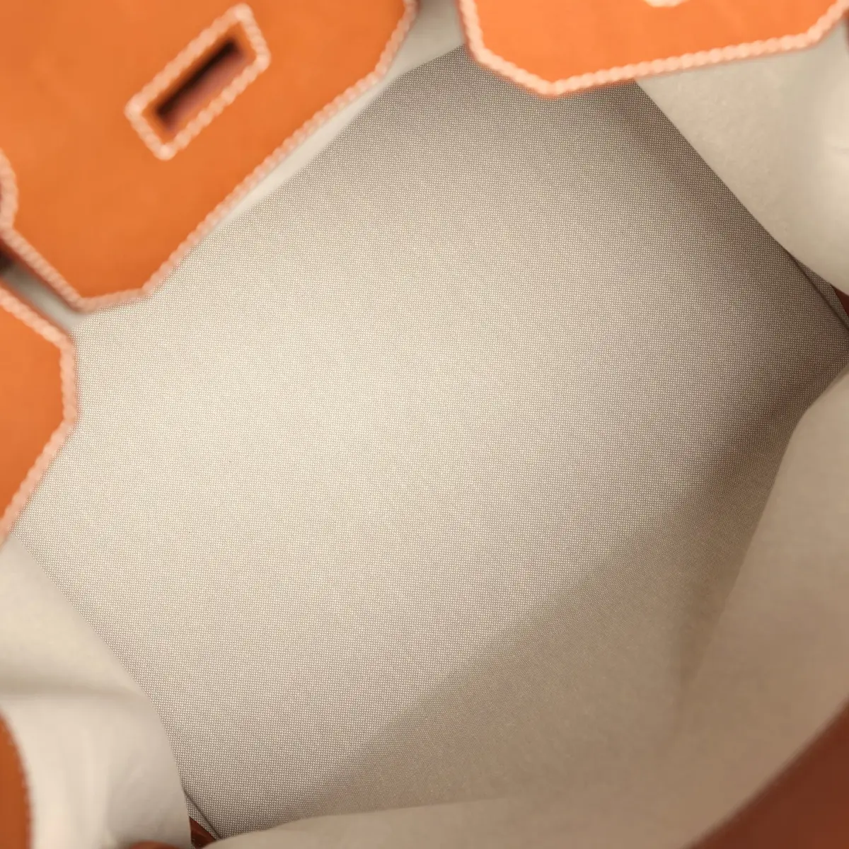 HERMÈS Hermes Birkin HAC 40 Fauve Barenia and Ficelle Toile H Palladium Hardware | Thumbnail 8 HERMÈS Hermes Birkin HAC 40 Fauve Barenia and Ficelle Toile H Palladium Hardware | Thumbnail 8