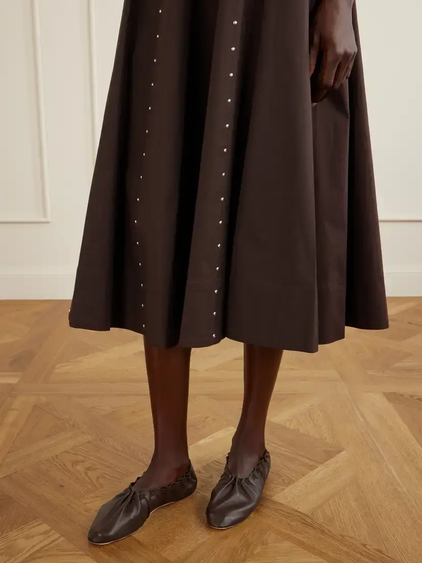 Staud Rue Gathered Leather Ballet Flats | Thumbnail 2 Staud Rue Gathered Leather Ballet Flats | Thumbnail 2
