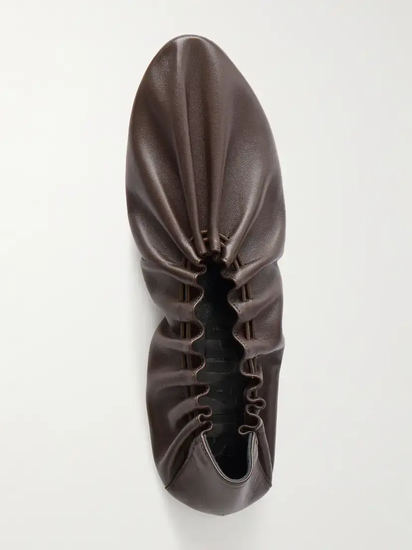 Staud Rue Gathered Leather Ballet Flats | Thumbnail 6 Staud Rue Gathered Leather Ballet Flats | Thumbnail 6