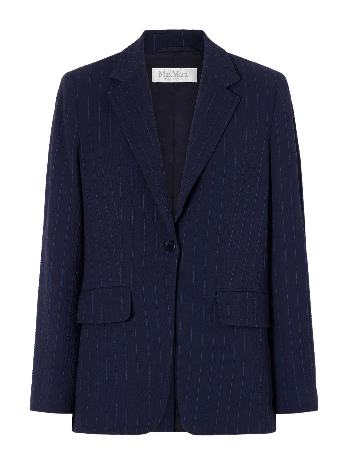 Baobab Pinstriped Wool-blend Seersucker Blazer