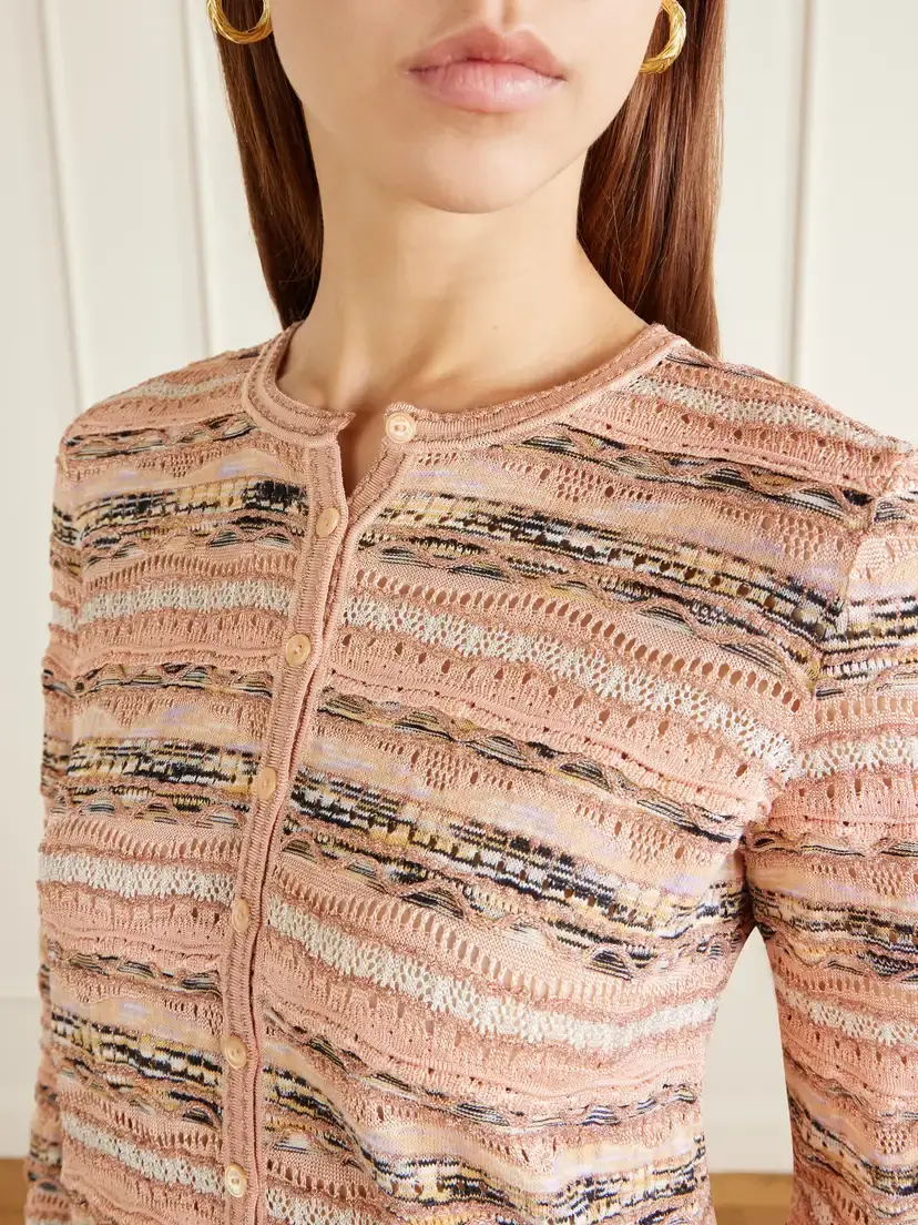 Ulla Johnson Mia Striped Pointelle-knit Cardigan | Thumbnail 5 Ulla Johnson Mia Striped Pointelle-knit Cardigan | Thumbnail 5