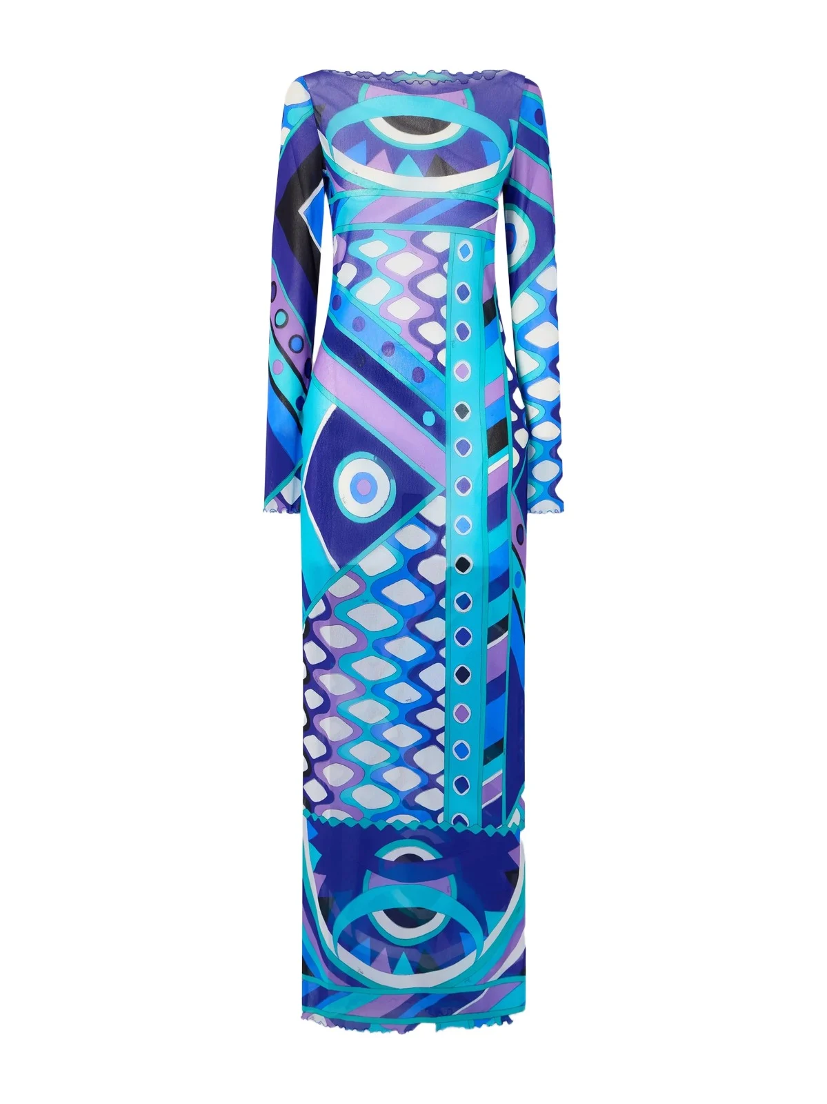 Printed Tulle Maxi Dress Printed Tulle Maxi Dress