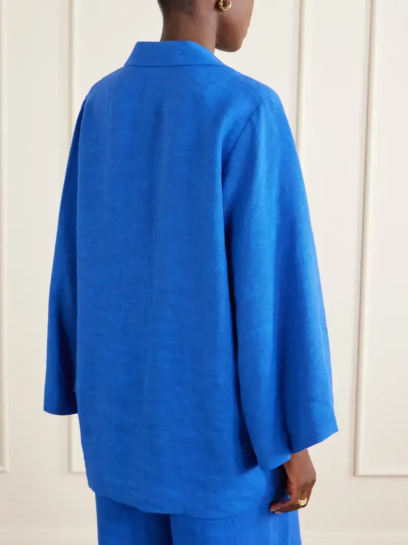 Lisa Marie Fernandez Tie-detailed Woven Tunic | Thumbnail 3