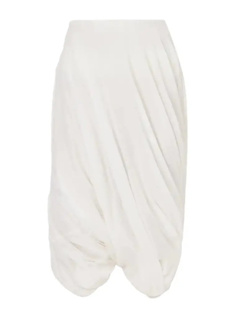 TOTEME Cocoon Draped Lyocell And Cotton-blend Maxi Skirt | Image 1 TOTEME Cocoon Draped Lyocell And Cotton-blend Maxi Skirt | Image 1