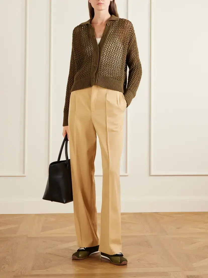 Max Mara Film Crocheted Cotton Cardigan | Thumbnail 2 Max Mara Film Crocheted Cotton Cardigan | Thumbnail 2