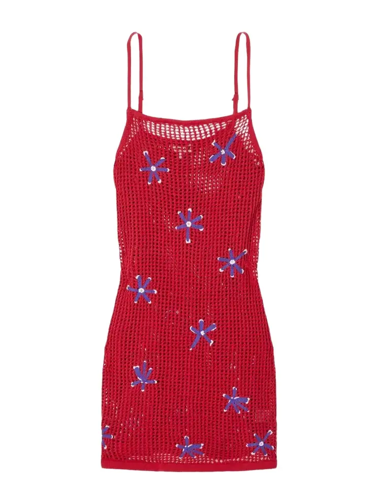 Staud Rio Crocheted Cotton Mini Dress | Image 1 Staud Rio Crocheted Cotton Mini Dress | Image 1