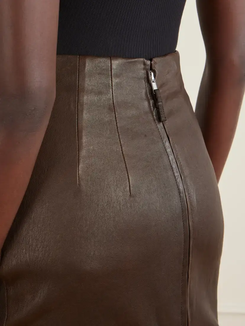 Rick Owens Dirt Pillar Textured-leather Maxi Skirt | Thumbnail 5 Rick Owens Dirt Pillar Textured-leather Maxi Skirt | Thumbnail 5
