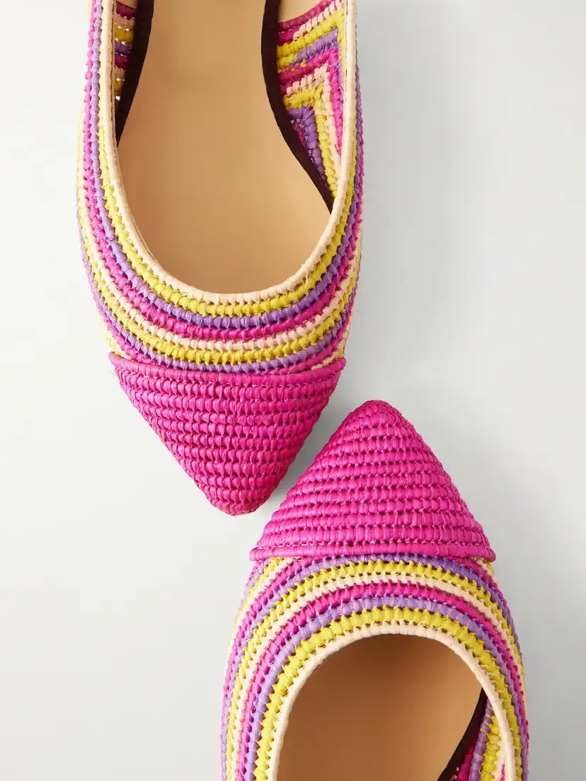 Gabriela Hearst Strength Crocheted-raffia Ballet Flats | Thumbnail 5