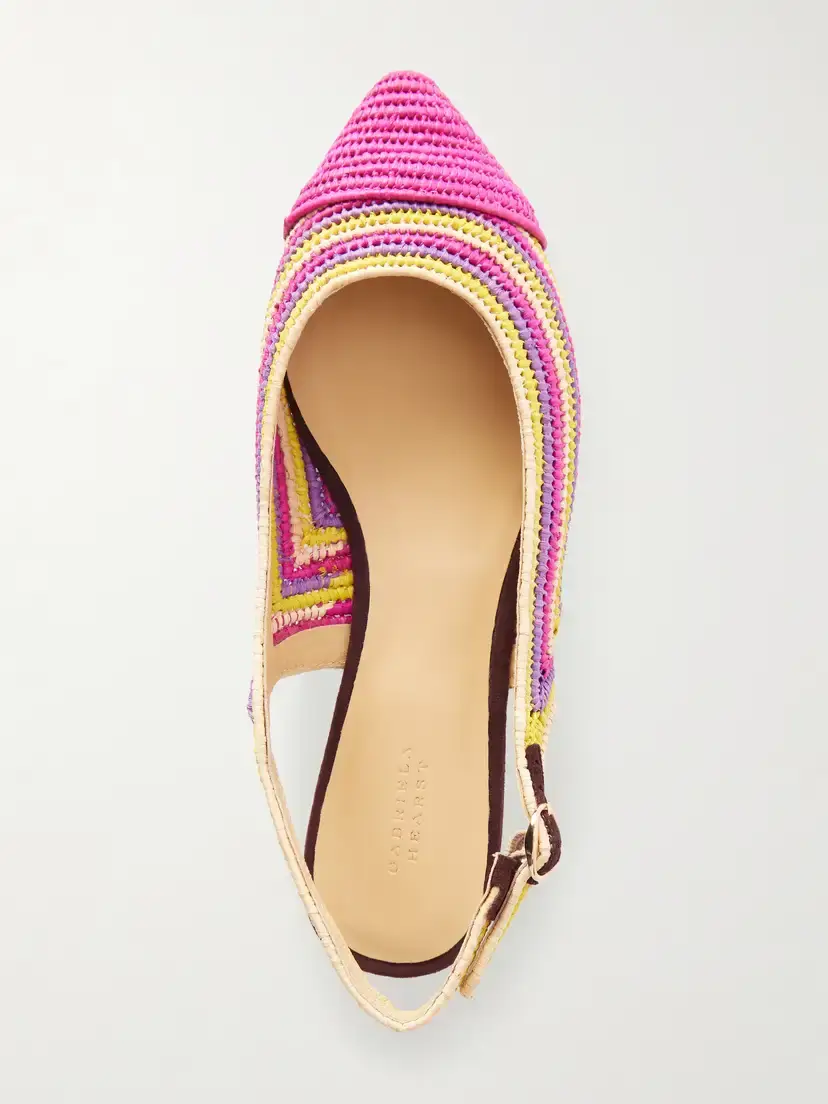 Gabriela Hearst Strength Crocheted-raffia Ballet Flats | Thumbnail 6