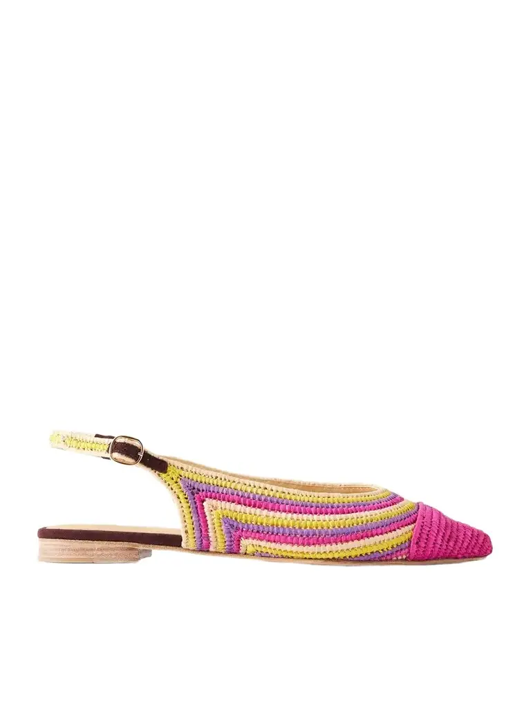 Gabriela Hearst Strength Crocheted-raffia Ballet Flats | Image 1 Gabriela Hearst Strength Crocheted-raffia Ballet Flats | Image 1