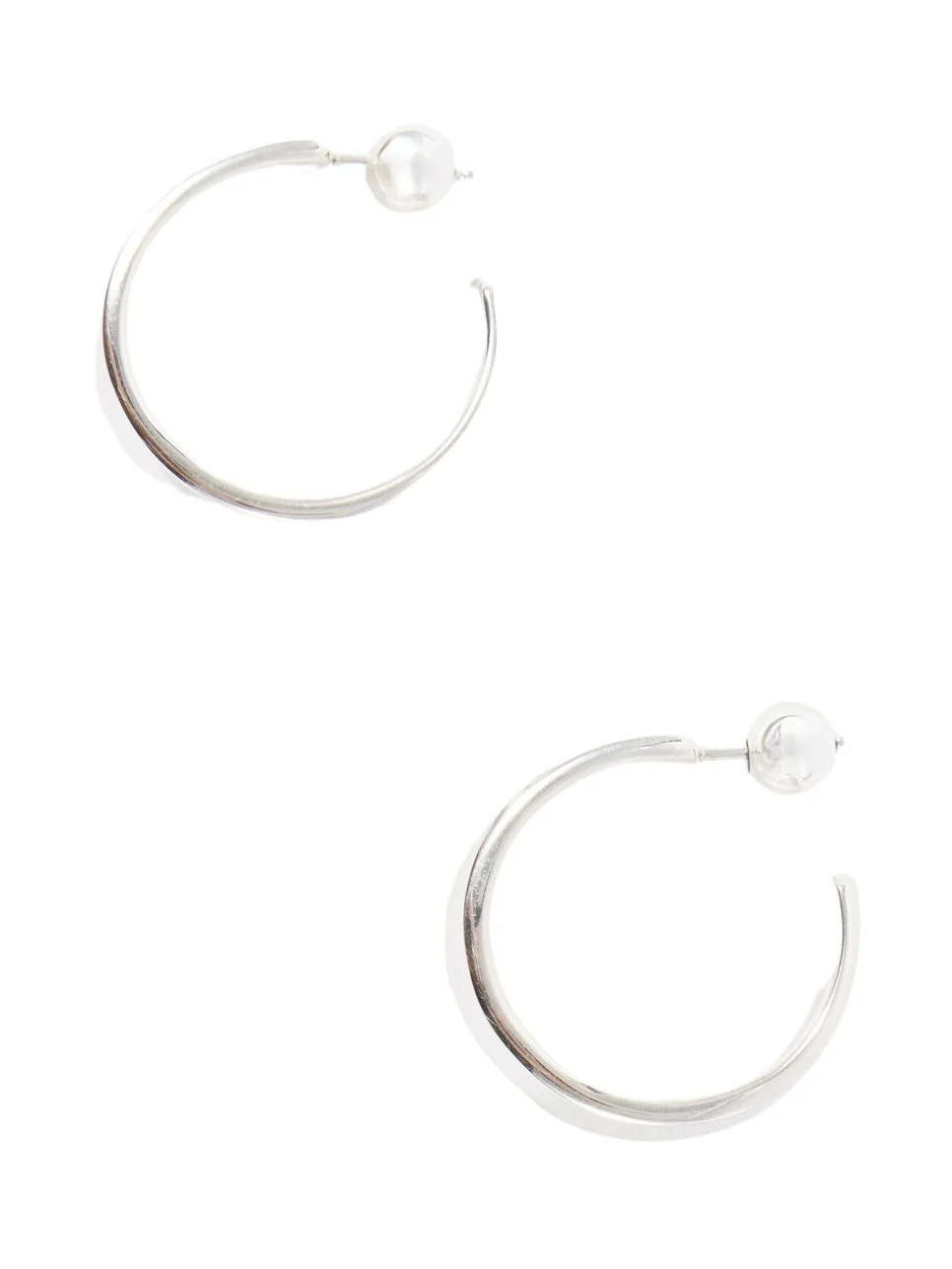 Sophie Buhai Large Wave Sterling Silver Hoop Earrings