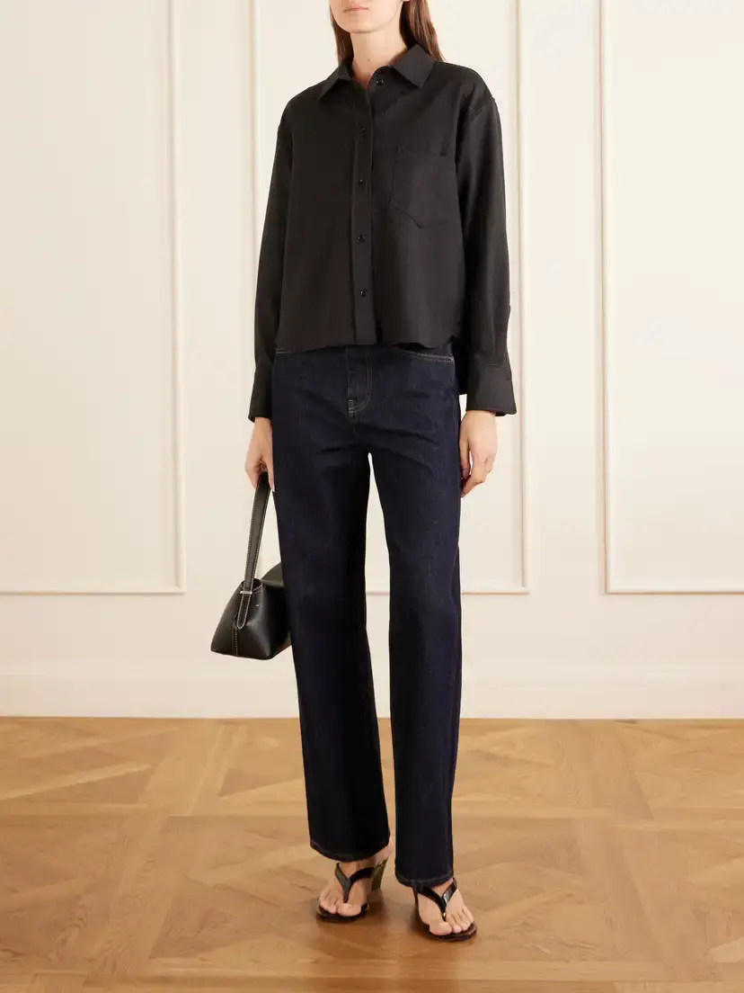 Victoria Beckham Ellys Wool Shirt | Thumbnail 2 Victoria Beckham Ellys Wool Shirt | Thumbnail 2