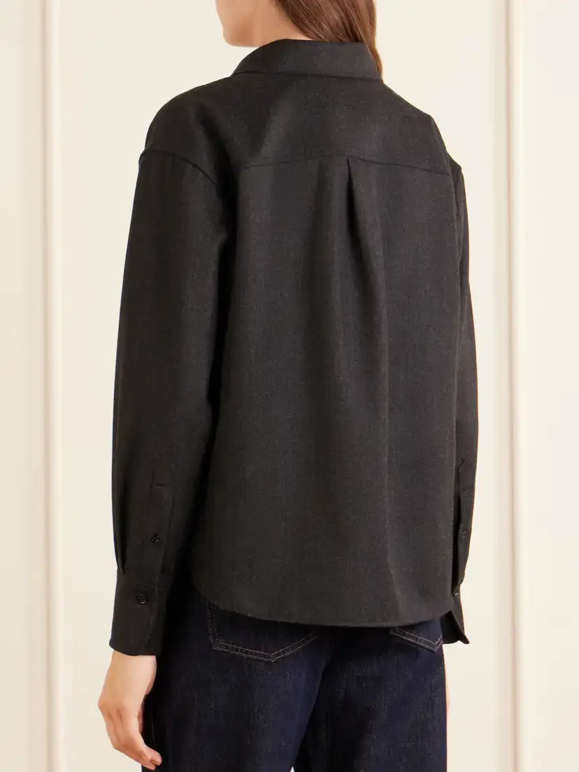 Victoria Beckham Ellys Wool Shirt | Thumbnail 3 Victoria Beckham Ellys Wool Shirt | Thumbnail 3