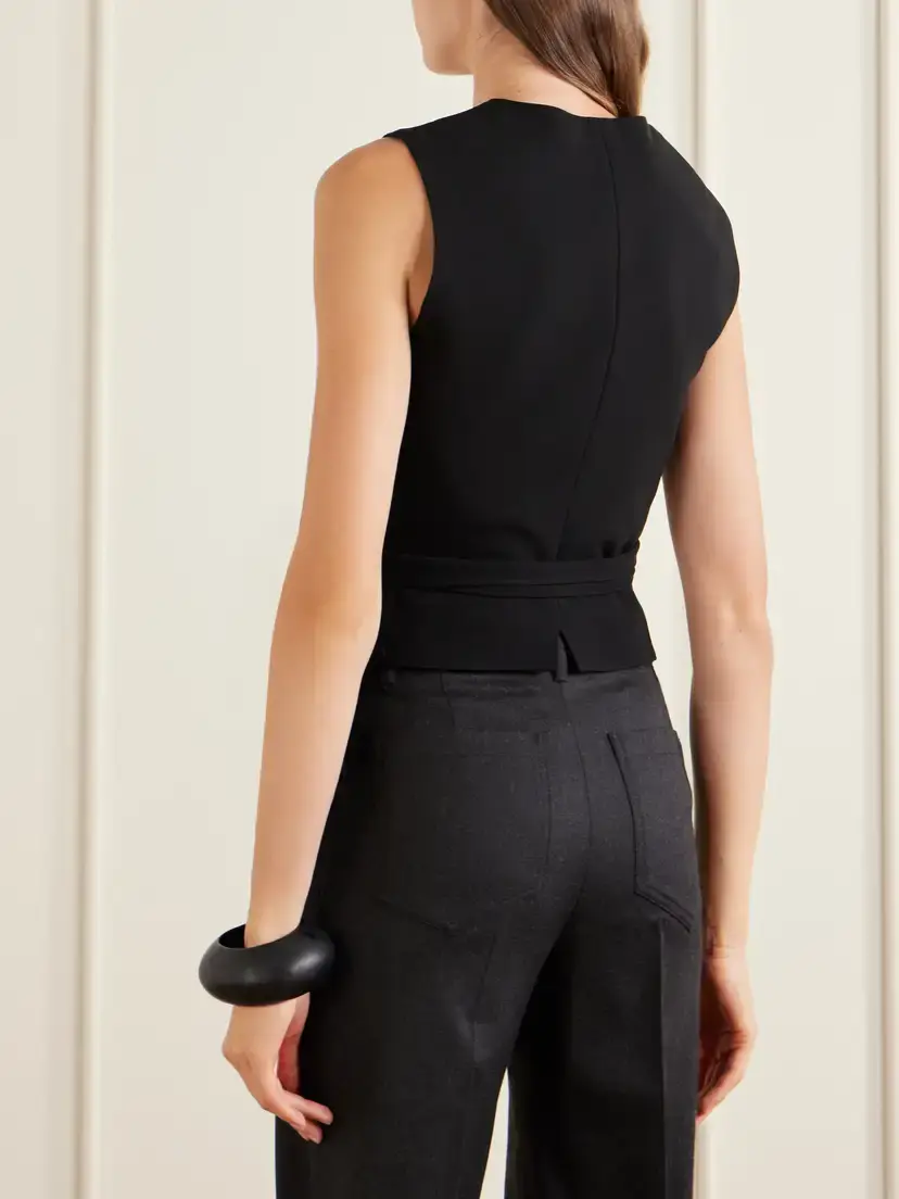 Max Mara Pagella Cropped Cady Vest | Thumbnail 3 Max Mara Pagella Cropped Cady Vest | Thumbnail 3