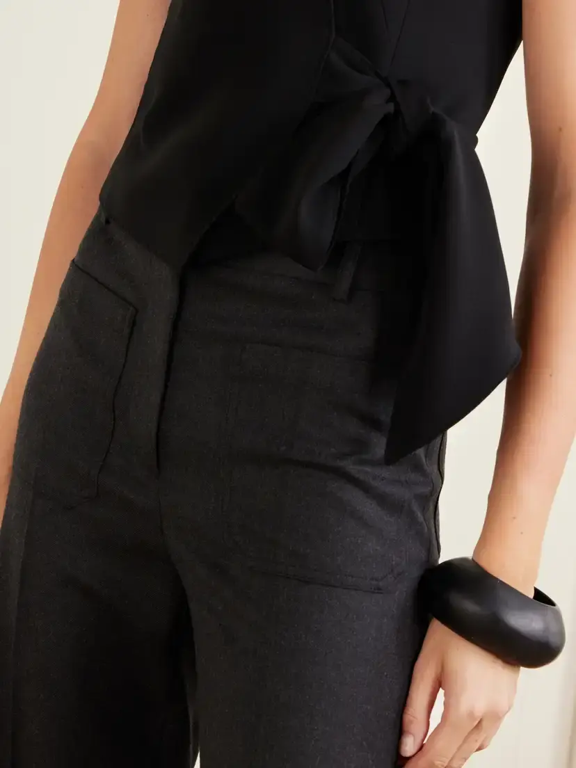 Max Mara Pagella Cropped Cady Vest | Thumbnail 4 Max Mara Pagella Cropped Cady Vest | Thumbnail 4