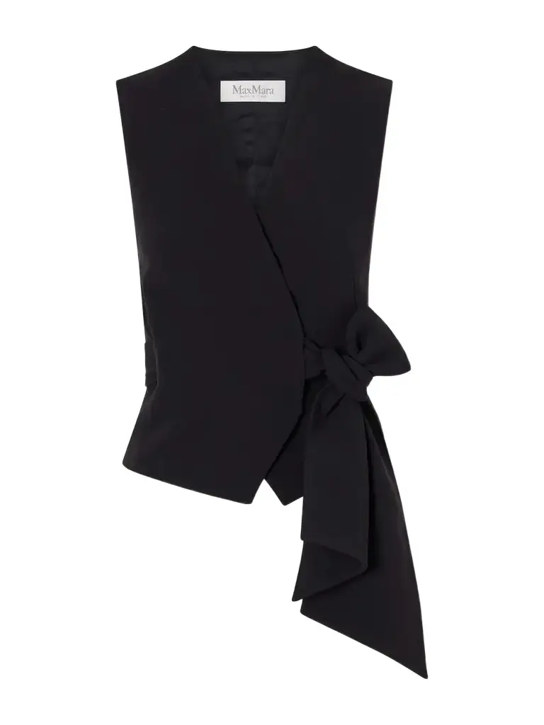 Max Mara Cropped Cady Vest | Image 1 Max Mara Cropped Cady Vest | Image 1