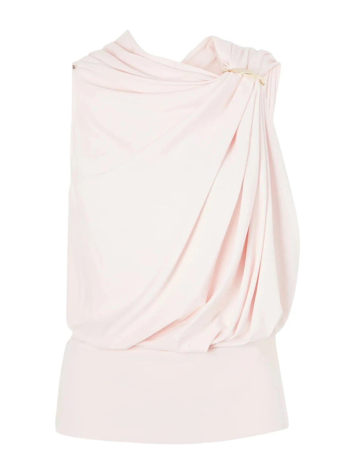 Sportmax Lacuna Embellished Draped Jersey Blouse