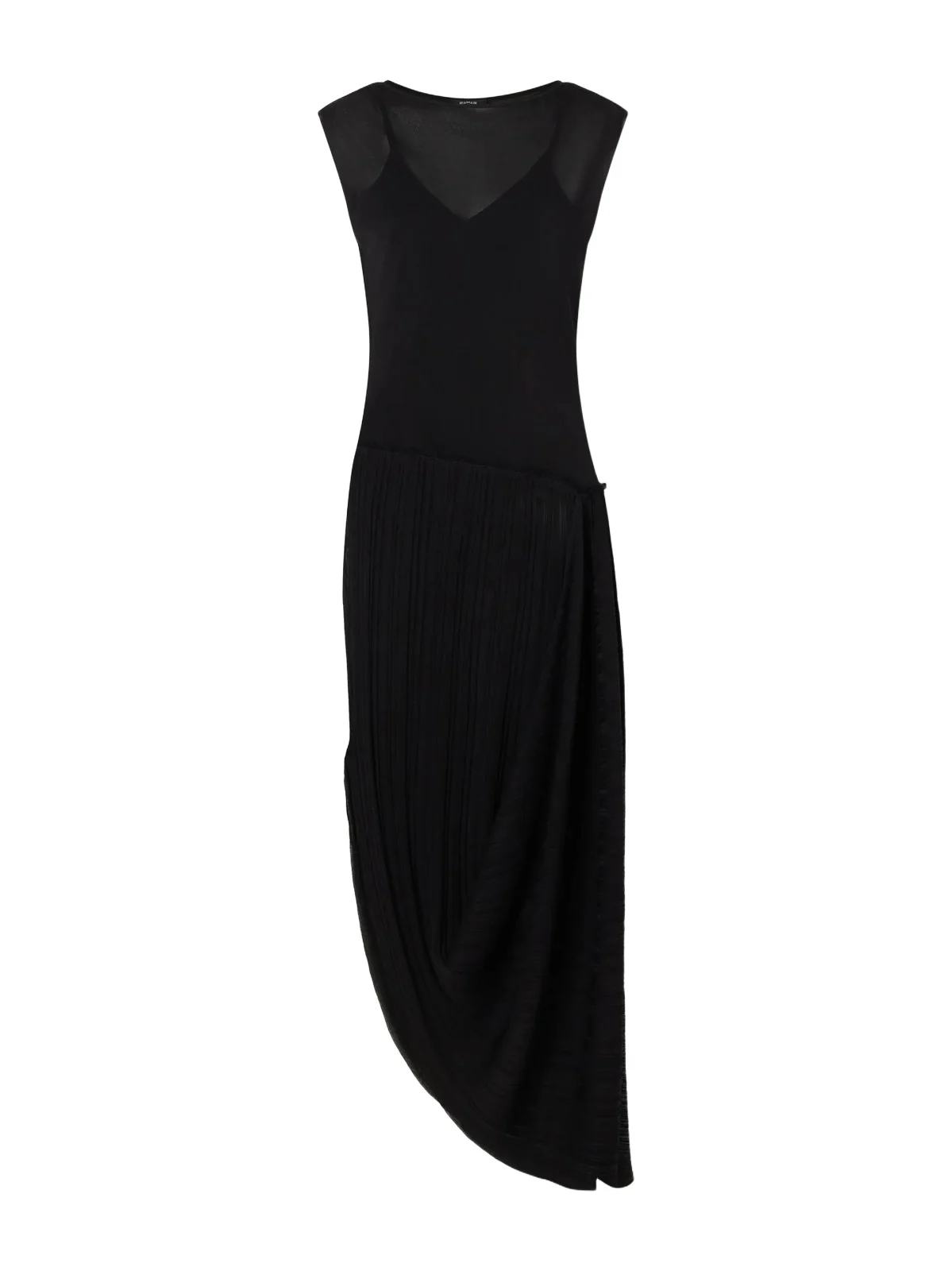 Draped Mesh-jersey Midi Dress Draped Mesh-jersey Midi Dress