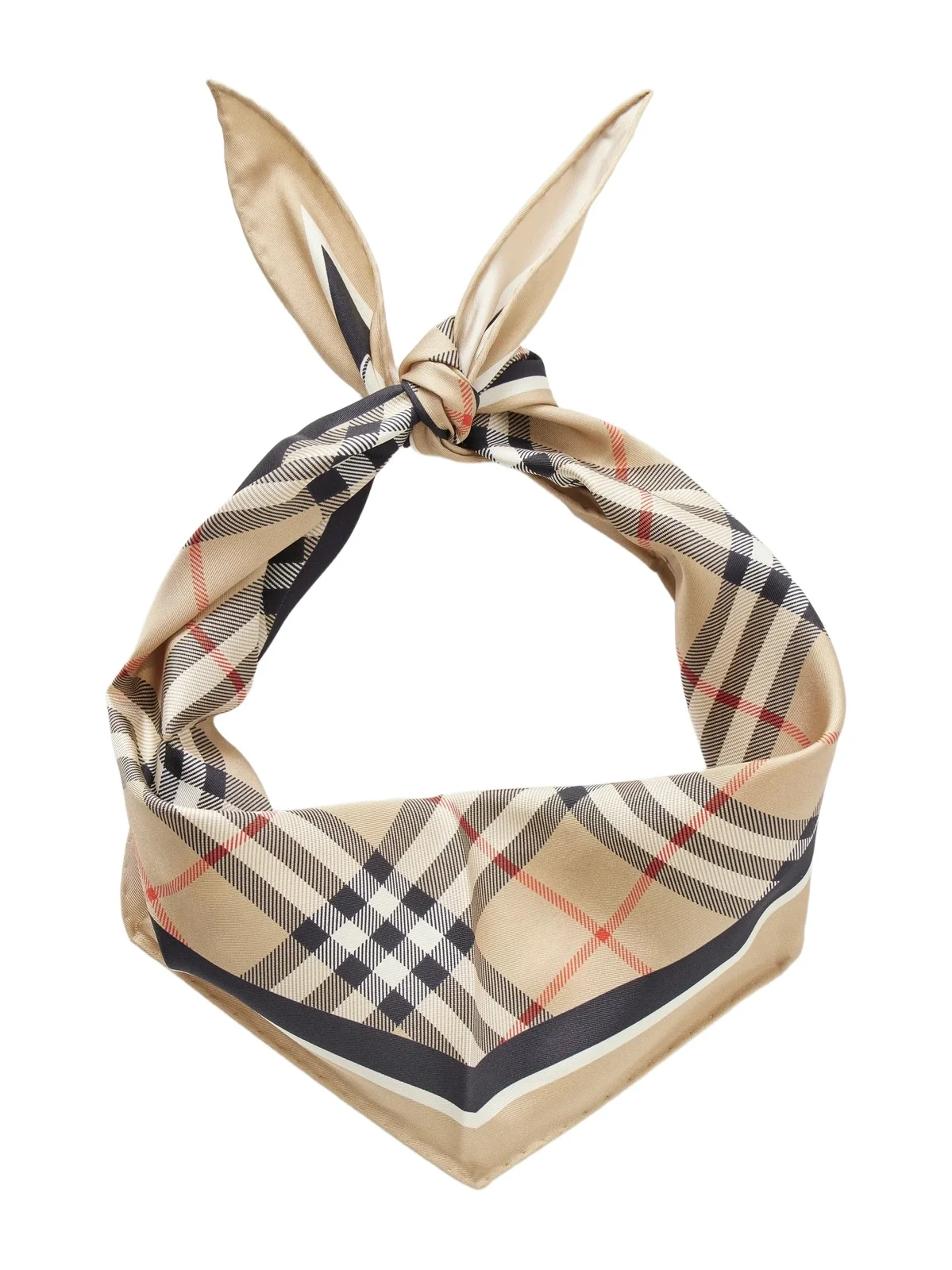 Checked Silk-twill Scarf Checked Silk-twill Scarf