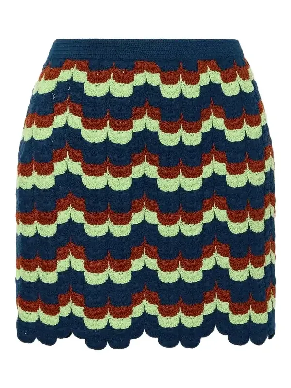 Alba Crochet-knit Cotton Mini Skirt Alba Crochet-knit Cotton Mini Skirt