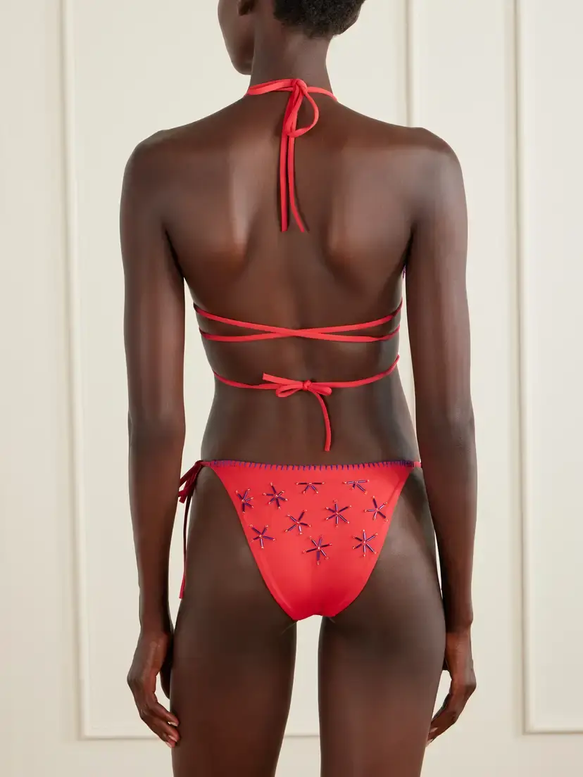 Staud Sisley Bead-embellished Bikini Briefs | Thumbnail 3 Staud Sisley Bead-embellished Bikini Briefs | Thumbnail 3