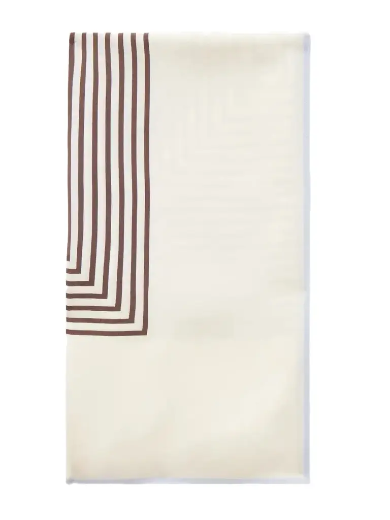TOTEME Monogram Silk Scarf | Image 1 TOTEME Monogram Silk Scarf | Image 1