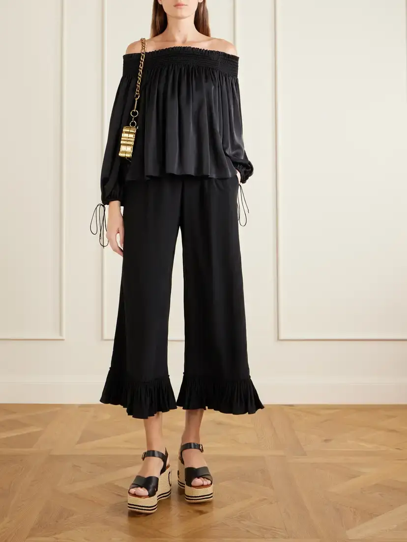 Chloé Logo-embroidered Leather Platform Sandals | Thumbnail 4 Chloé Logo-embroidered Leather Platform Sandals | Thumbnail 4