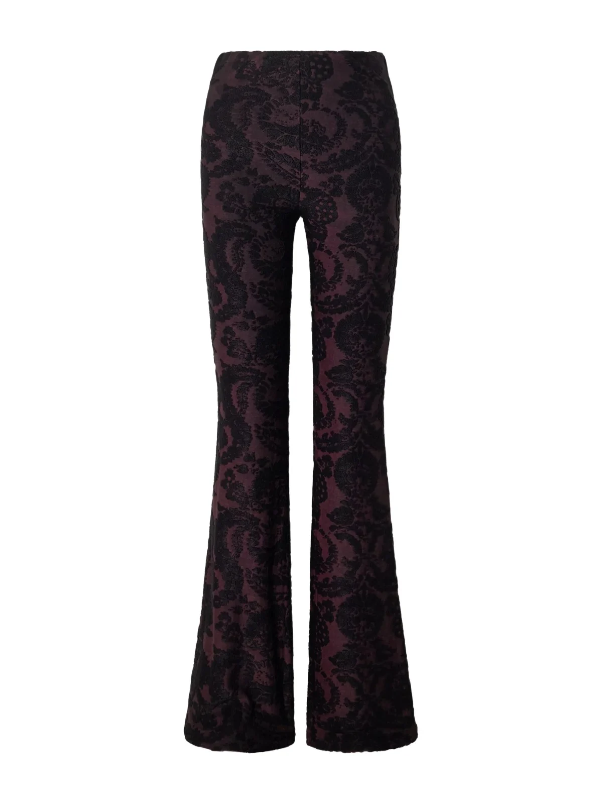 Etro Paisley-jacquard Chenille-trimmed Jersey Flared Pants