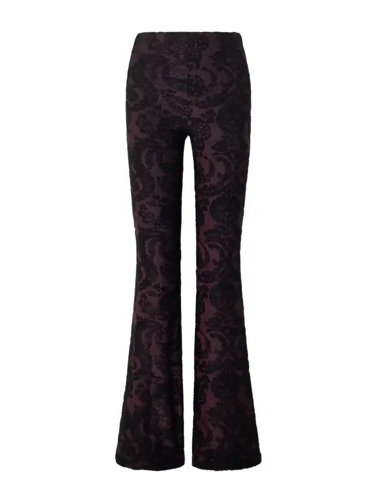Etro Paisley-jacquard Chenille-trimmed Jersey Flared Pants | Image 1 Etro Paisley-jacquard Chenille-trimmed Jersey Flared Pants | Image 1