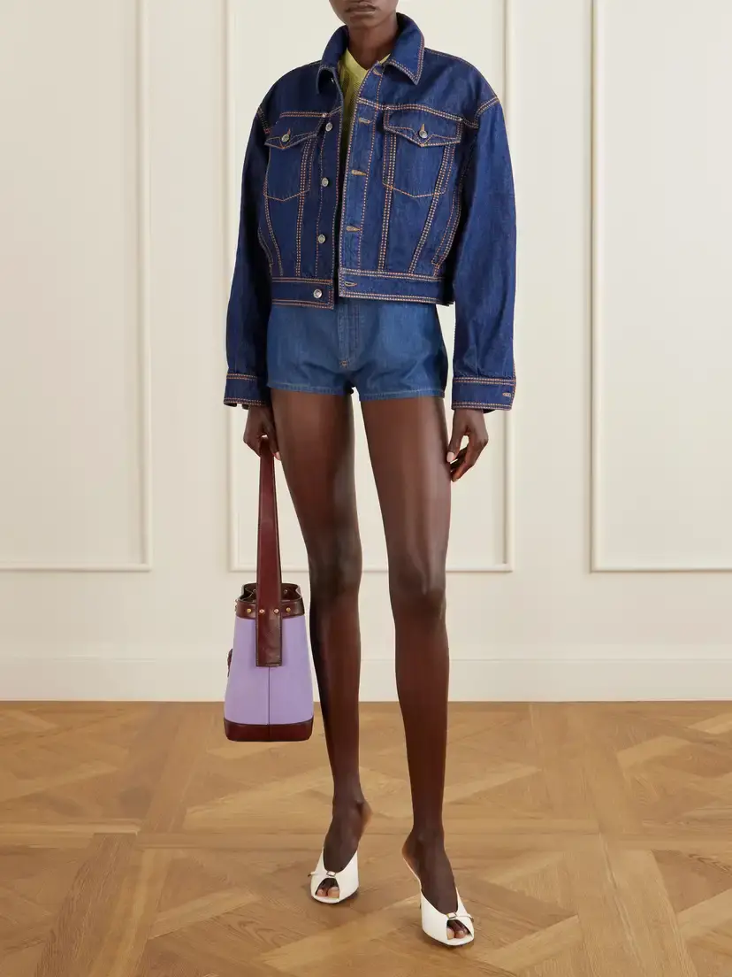 Versace Denim High-rise Shorts | Thumbnail 2 Versace Denim High-rise Shorts | Thumbnail 2