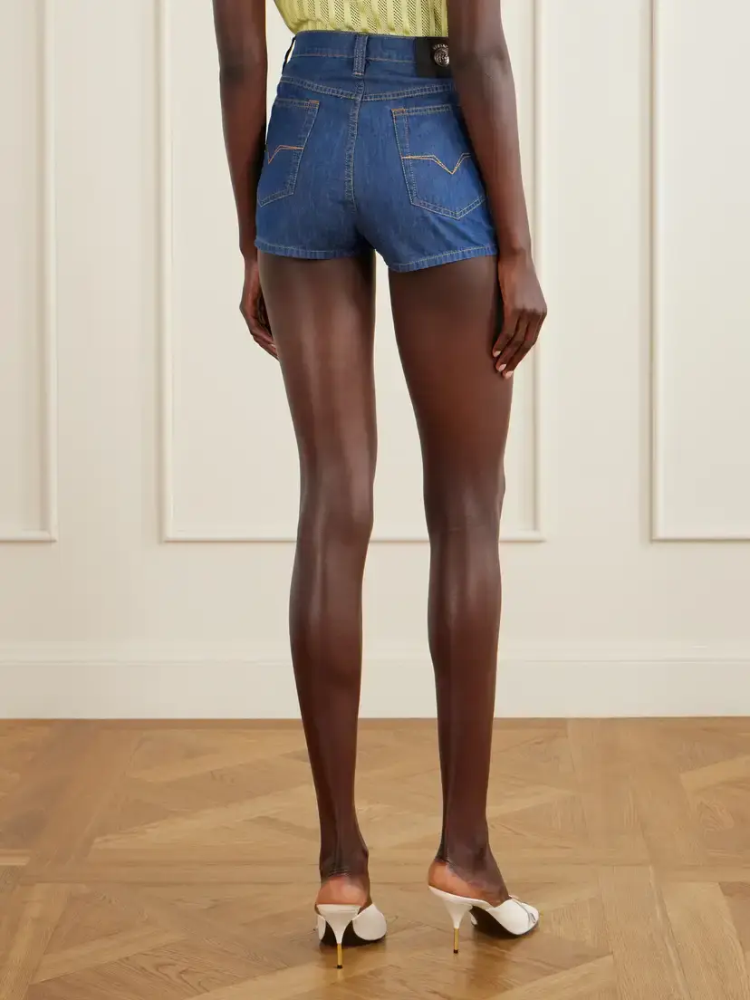 Versace Denim High-rise Shorts | Thumbnail 4 Versace Denim High-rise Shorts | Thumbnail 4