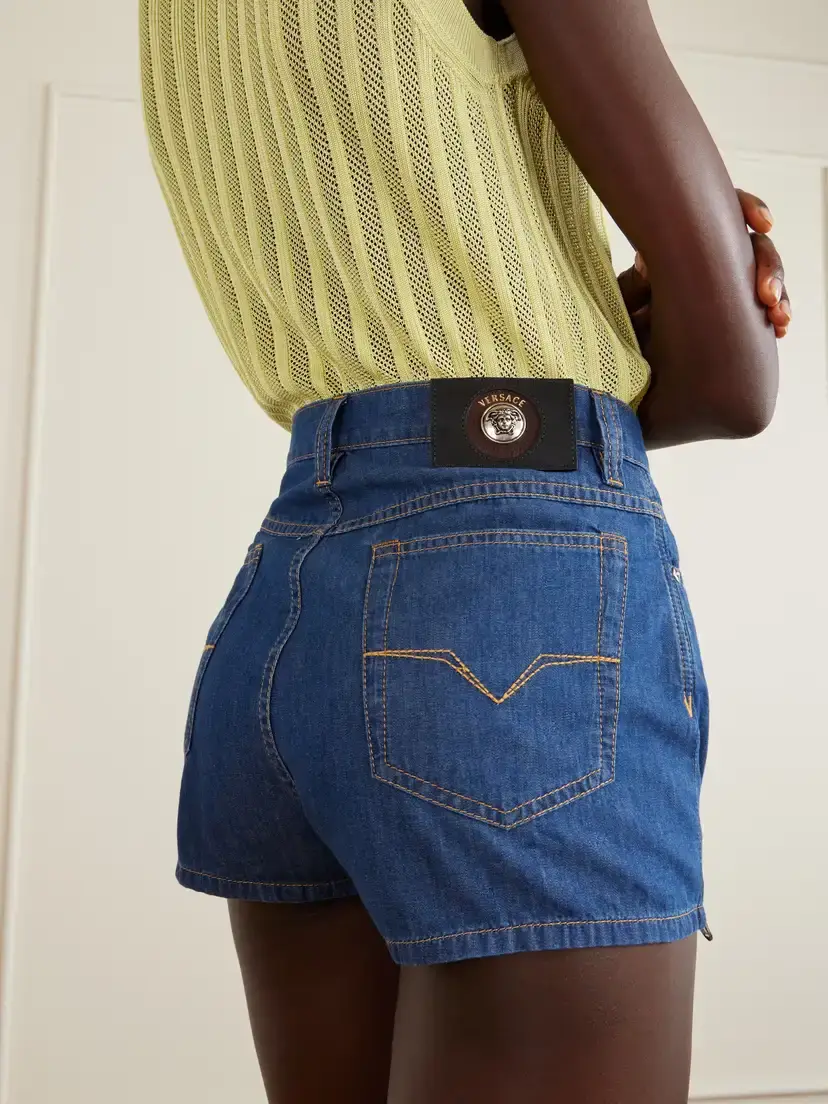 Versace Denim High-rise Shorts | Thumbnail 5 Versace Denim High-rise Shorts | Thumbnail 5
