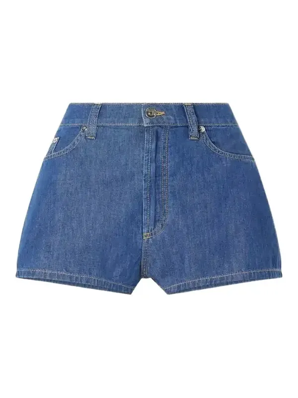 Denim High-rise Shorts