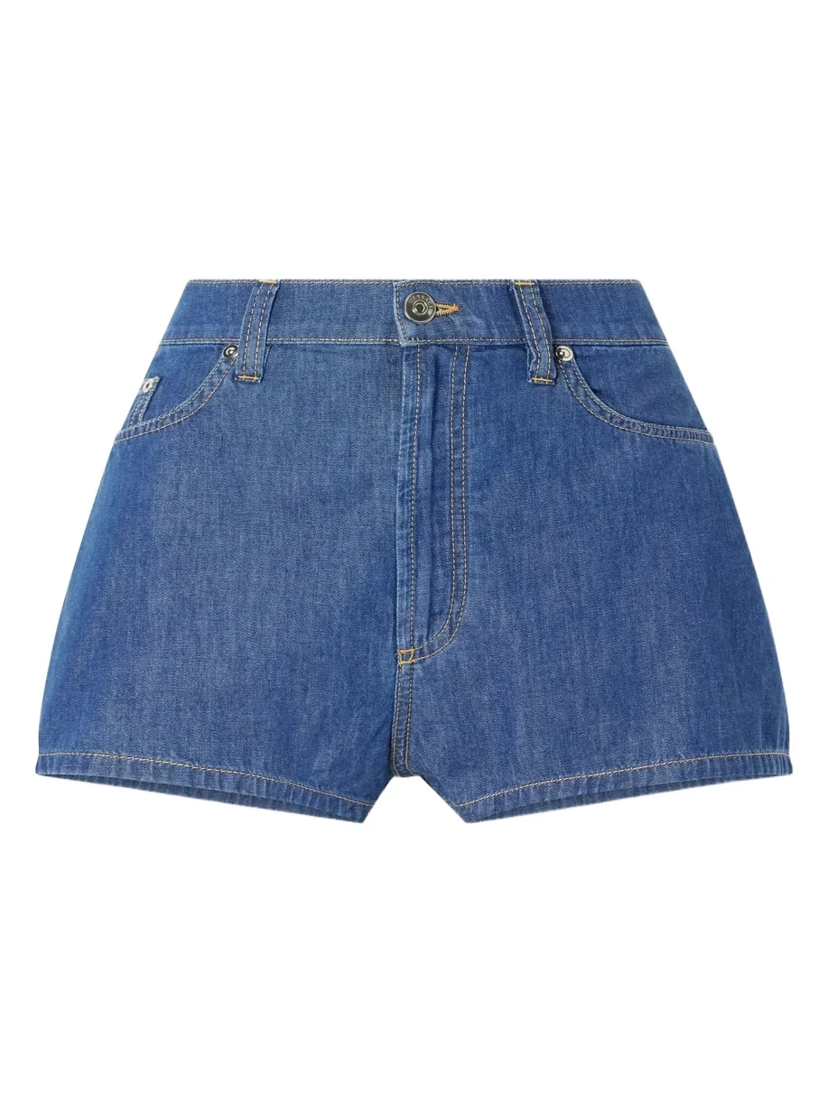 Denim High-rise Shorts