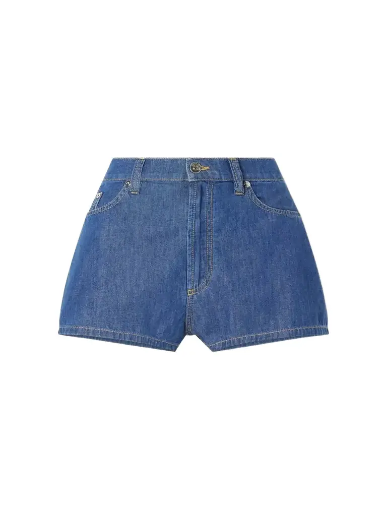 Versace Denim High-rise Shorts | Image 1 Versace Denim High-rise Shorts | Image 1