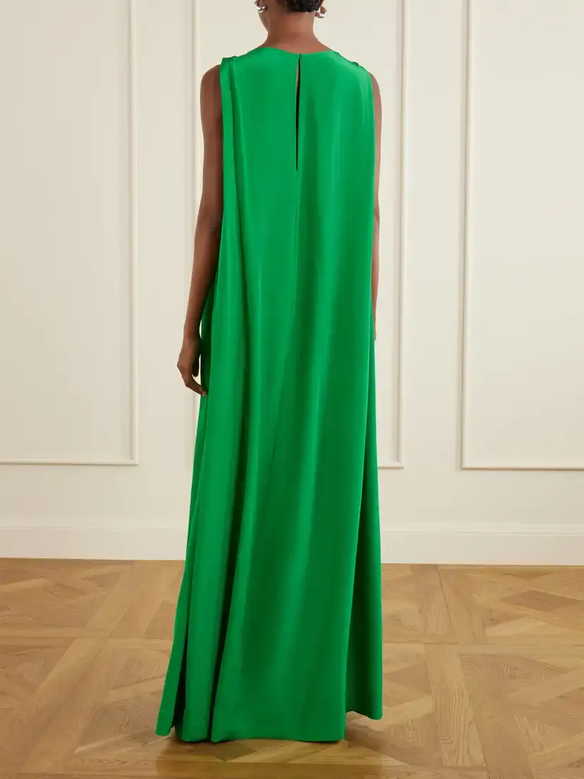 Staud Dalia Silk Maxi Dress | Thumbnail 3 Staud Dalia Silk Maxi Dress | Thumbnail 3