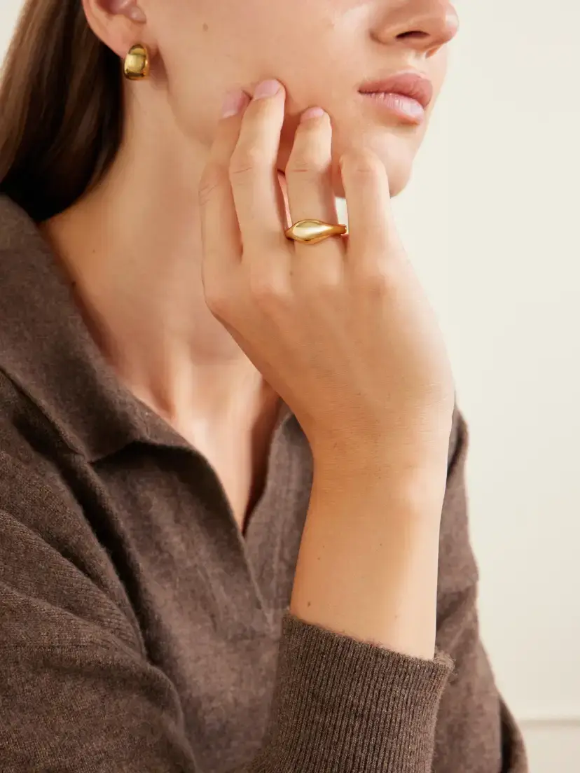 LIÉ STUDIO The Chloe Gold-plated Sterling Silver Ring | Thumbnail 2