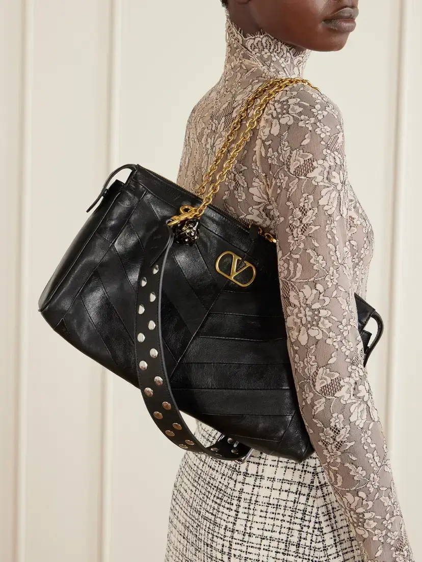 Valentino Garavani Panthea Embellished Leather Medium Shoulder Bag | Thumbnail 2 Valentino Garavani Panthea Embellished Leather Medium Shoulder Bag | Thumbnail 2