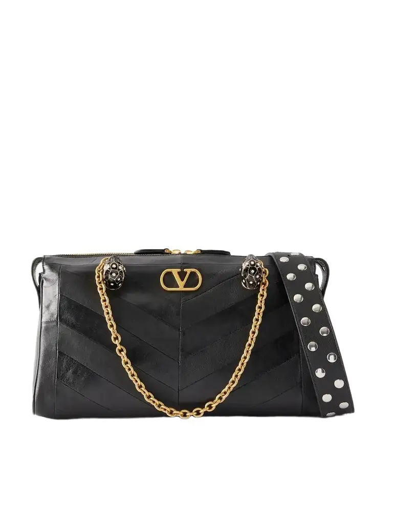 Panthea Embellished Leather Medium Shoulder Bag Panthea Embellished Leather Medium Shoulder Bag